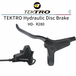 TEKTRO HD-R280 Bicycle Hydraulic Disc Brake Set Front/Rear Mountain Bike Brake Double Sided Piston Hydraulic Disc Brake