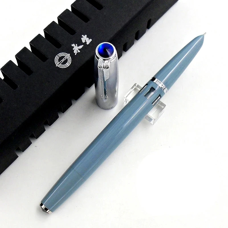 Luxury Wingsung 601 Piston Filling Fountain Pen Excellent F0.5mm Hidden Nib Stationery Office Student Writing Ink Pens With Box