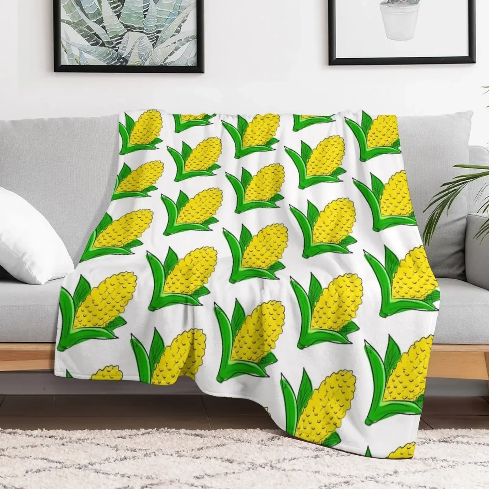

It’s corn! Throw Blanket Flannel Fabric Sofa Bed covers Soft Big Blankets