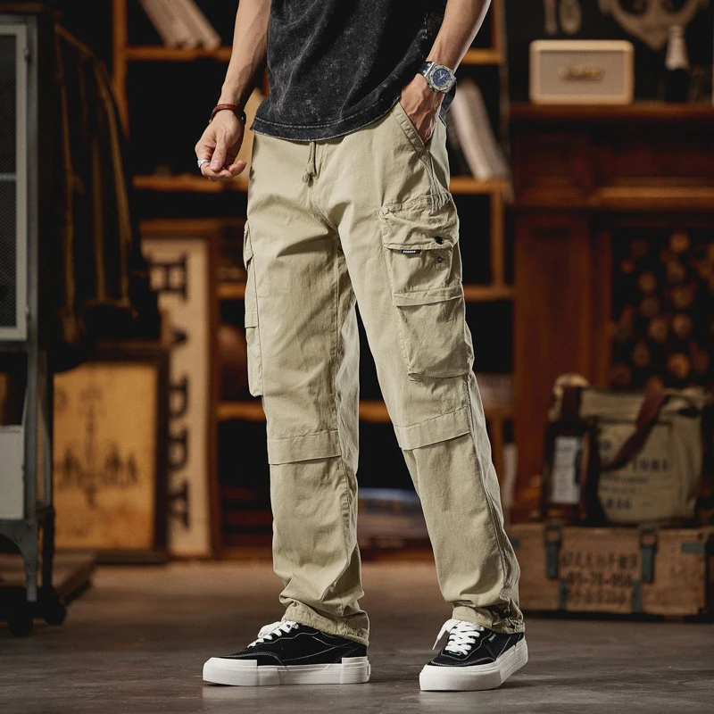 

Men's American Style Workwear Summer Sports Pants Loose Straight Leg Casual Wide Version Quick Drying Outdoor
