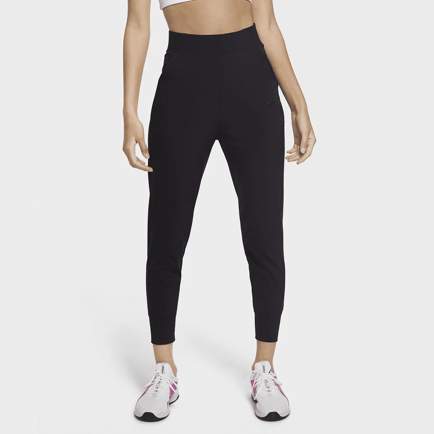 

Официальные новые женские удобные дышащие спортивные длинные брюки Nike со средней посадкой для фитнеса CU4611-010