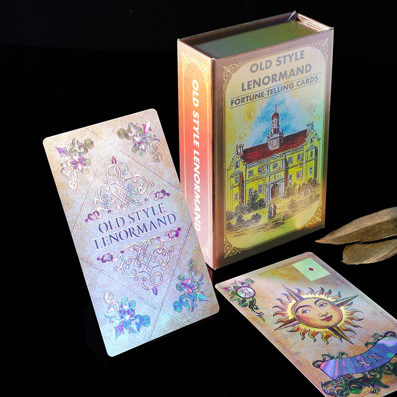 PET Waterproof English Version Gold Foil Old-style Renman Tower Tarot Cards Playing Cards 40 Cards Tarot Divine Omen Cards