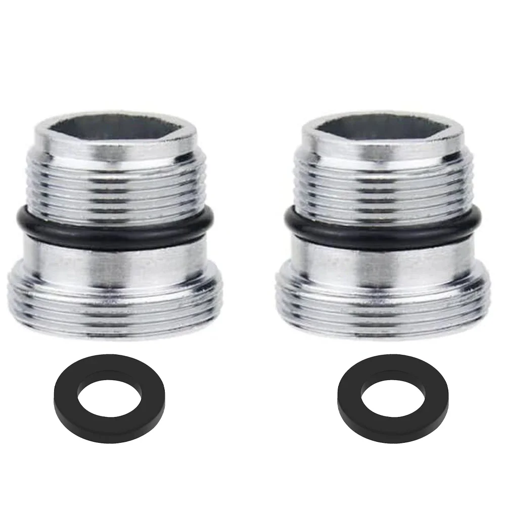 Practical Male Thread Male Thread Chrome-plated Replacement Parts With Rings M M Male Thread Water Tap Adapter