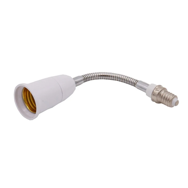 Adaptateur LED E14 à inda E14-E27 arc-en-ciel Capuchon de lampe Conversion Base de lampe Mur Support flexible Prise de lumière Convertisseur Bases Extender