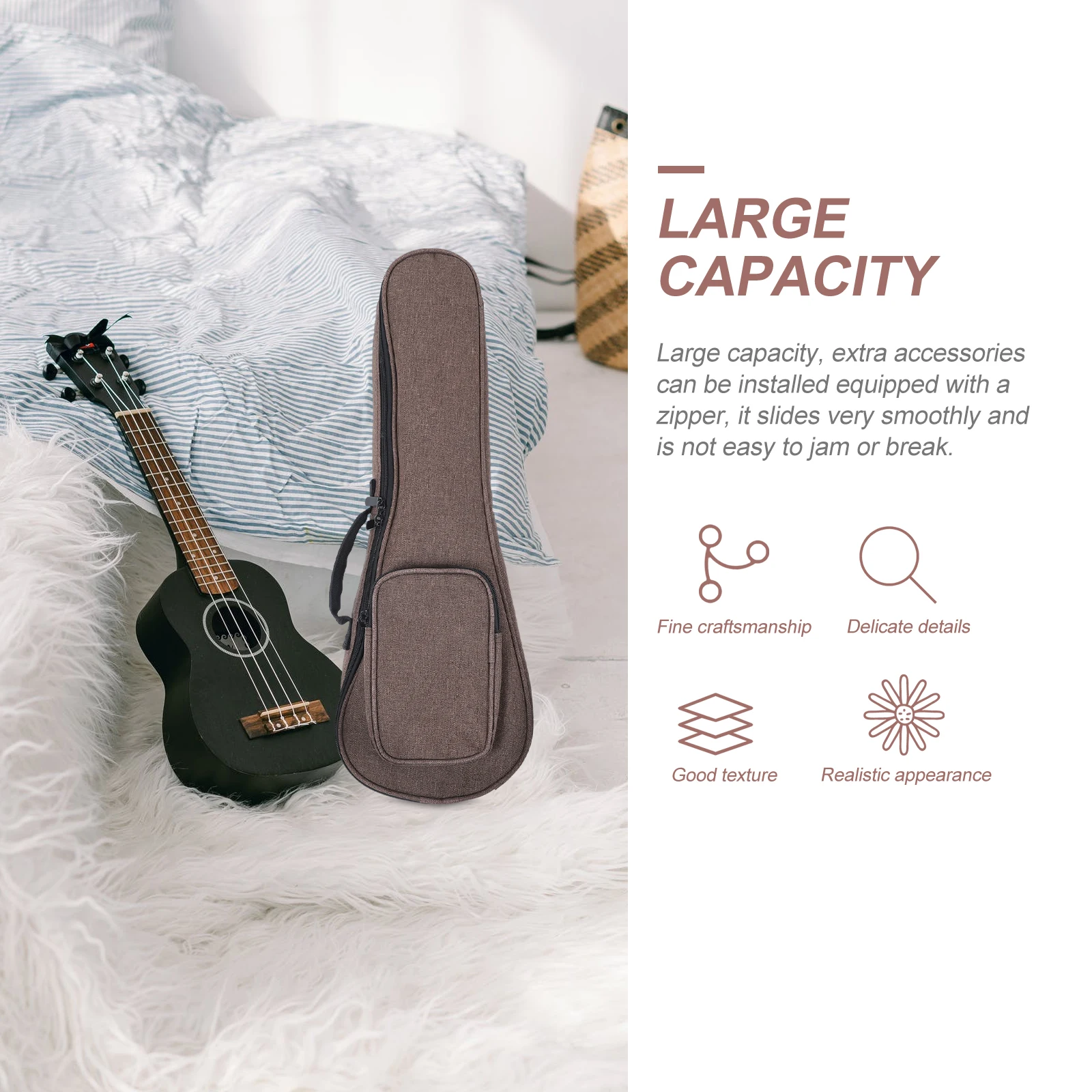 

Ukulele Bag Exquisite Stylish Pouch Storage For Gig Protector Practical Nylon Durable Backpack Accessory