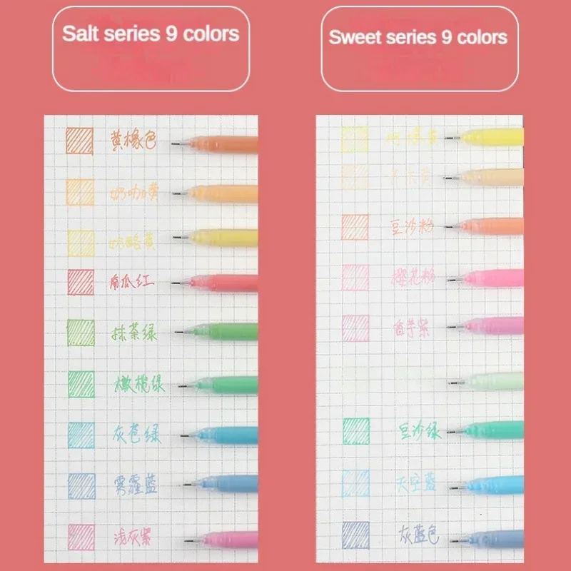 Imagem -04 - Caneta Manual de Gel Morandi 99 Cores 0.5 mm Estudantes Escrita Pintura Desenho Marcadores de Arte Papelaria Material Escolar