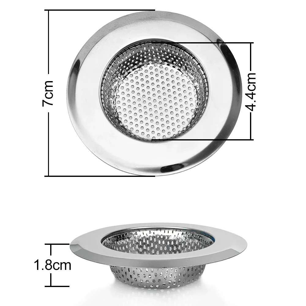 

Metal Mesh Kitchen Sink Filter Floor Drain Net Food Slag Stopper Plug Shower Bathtub Hair Catcher Deodorant Drainer Cleaner Tool