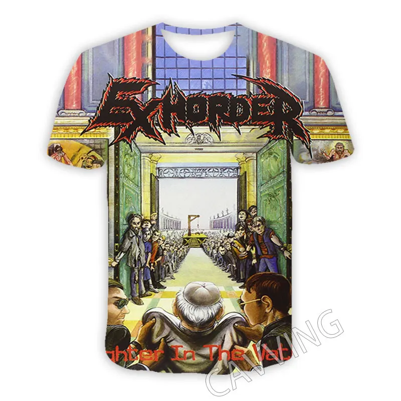 New Fashion Women/Men's 3D Print   EXHORDER Rock   Casual T-shirts  Hip Hop Tshirts Harajuku Styles Tops Clothing