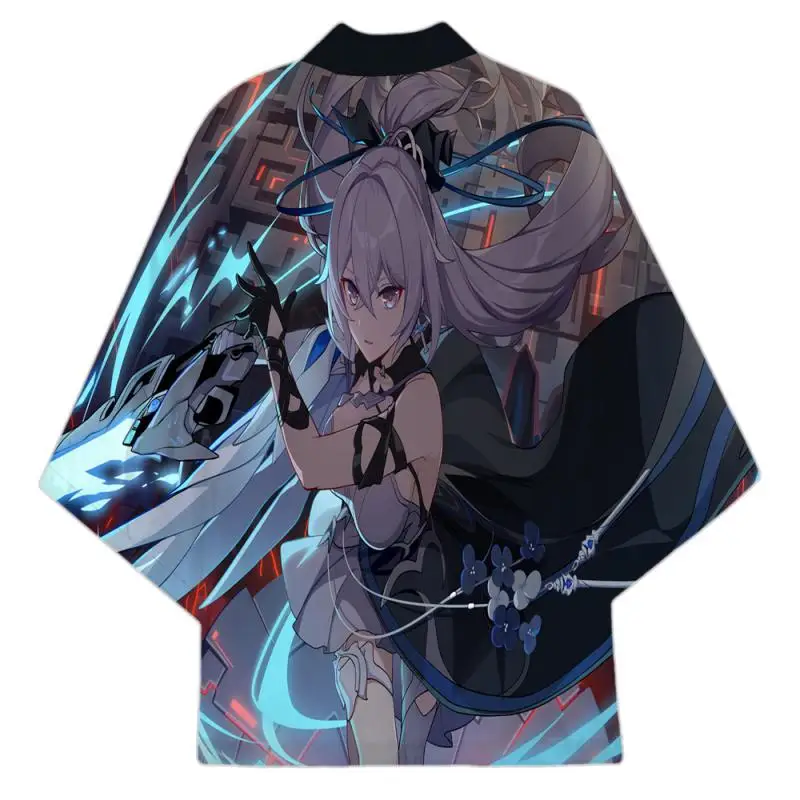 Capa de Anime Haori para hombre, traje de Cosplay de Color, Top Honkai: Star Rail Game, cárdigan suelto, chaqueta de sistema japonés