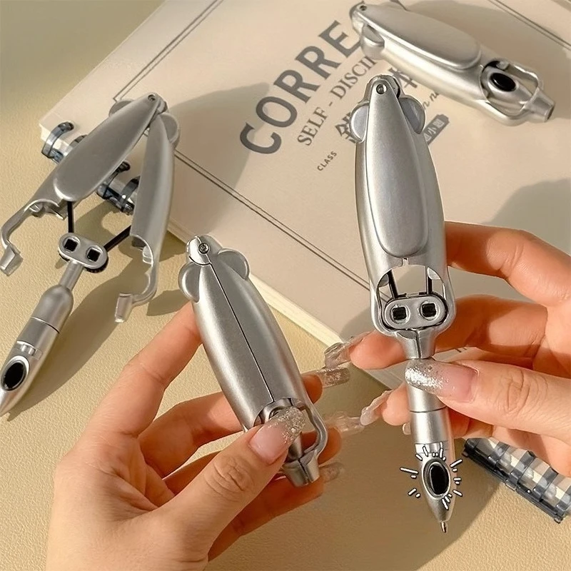 Transforming pen decompression automatic fun stationery squid strange press type ballpoint pen neutral pen