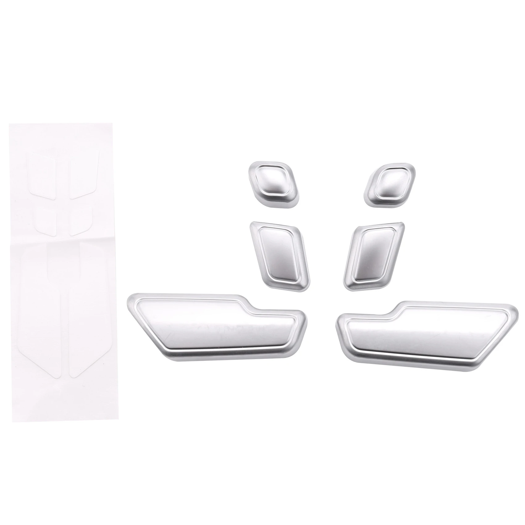 Car Zinc Alloy Door Seat Adjust Button Switch Cover Sticker Trim for Benz C E GLK GL ML Class W204 W212 W218