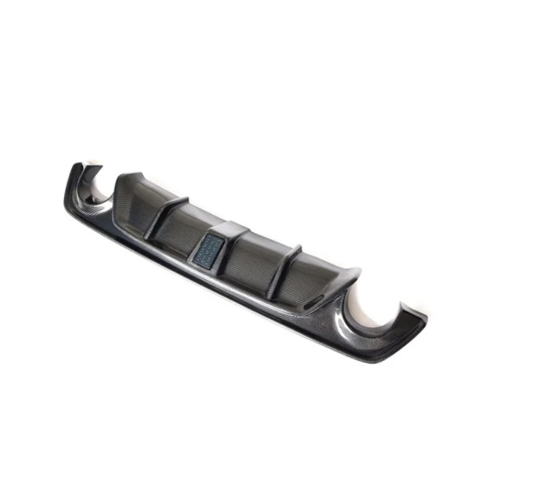 Диффузор MRD для Infiniti Q50 2014-2017 Q50 2018 + задний бампер из настоящего углеродного волокна, задний диффузор, задние губы со светодиодной подсветкой