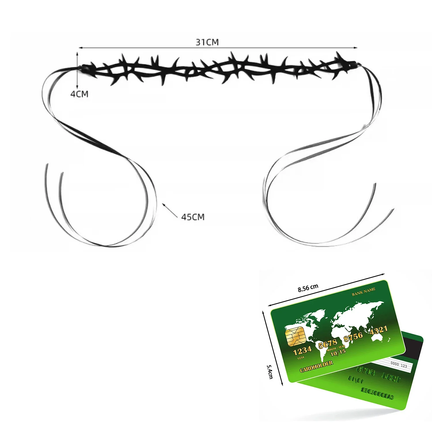 القوطية الأسود الدانتيل المخملية شوكة قلادة للنساء موضة الشرير المختنق قلادة هالوين حفلة المختنقون القلائد مجوهرات هدايا