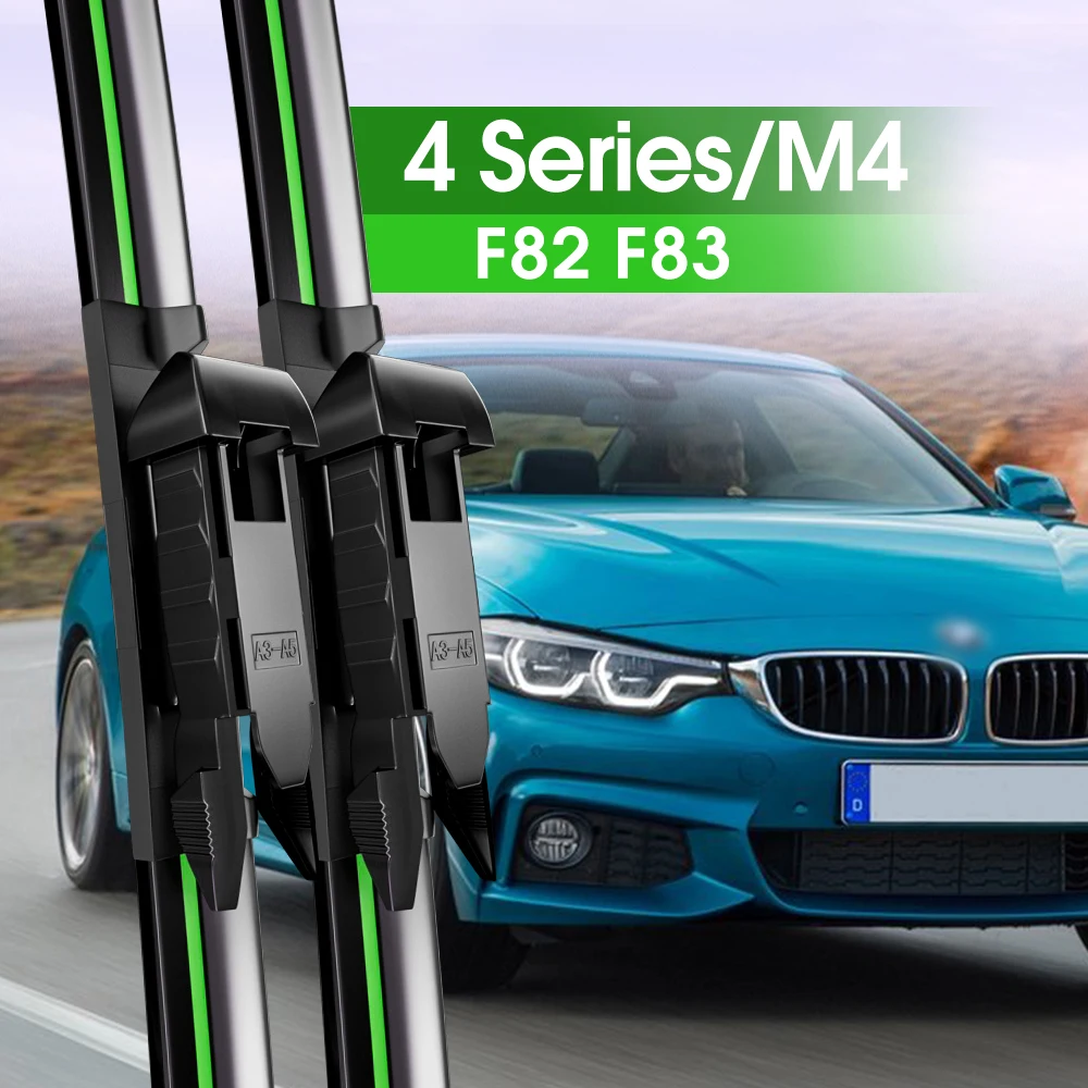 

2pcs Front Windshield Wiper Blades For BMW 4 Series M4 F82 F83 2013-2018 2014 2015 2016 2017 Windscreen Window Accessories