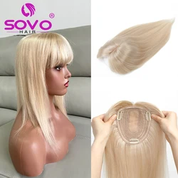 SOVO Hair Toppers for Women Real Human Hair Toppers 10