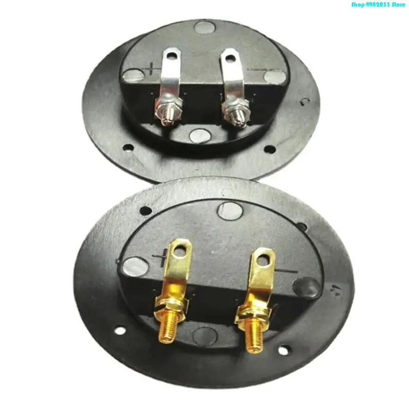  2 Way Terminals Cup Connectors for Speaker Round Box Subwoofer Banana Terminals