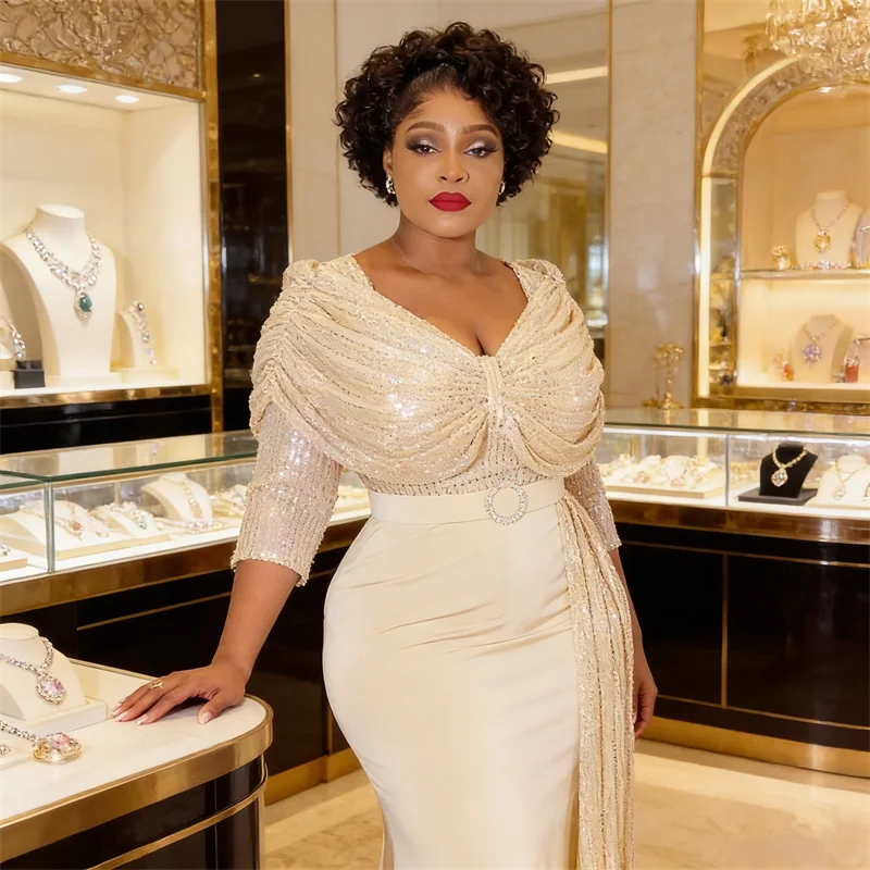 

Новое элегантное свадебное платье для женщин больших размеров, модное длинное вечернее платье в стиле Ankara Dashiki, свадебное платье для подружек невесты.