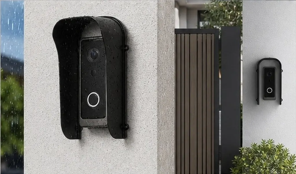 Premium Weatherproof Doorbell Cover Hood for Outdoor Keypads Access Control Rain Protector Video Doorbells Waterproof Doorbell