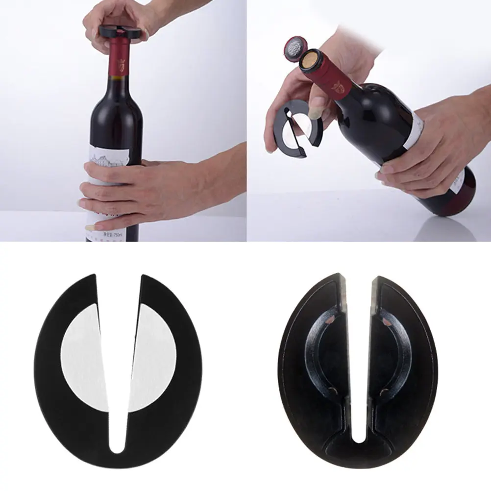 2Pcs Premium Dual Wine Foil Cutter Stainless Steel Blade Ergonomic Anti-Slip Handle for Easy Quarter-Turn Foil Removal Home Bar