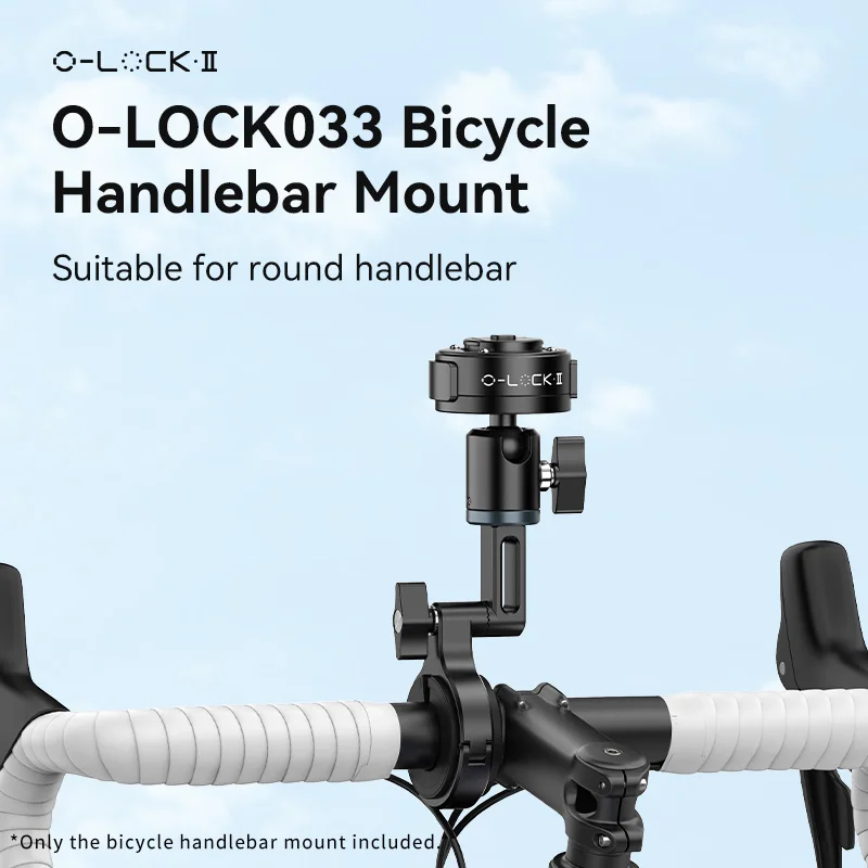 Ulanzi O-LOCK033 Bicycle Handlebar Mount Suitable for Round Handlebar for iPhone 15 Pro Pro Max for Cycling