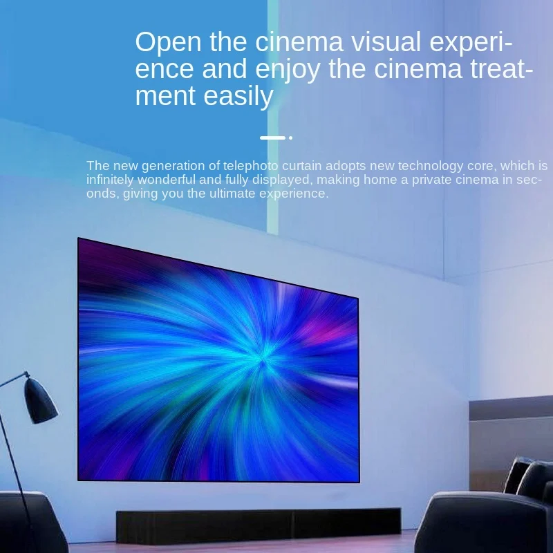 150 Inci CLR T-prisma Layar Bingkai Tetap Ultra Tipis untuk TV Laser Proyeksi UST