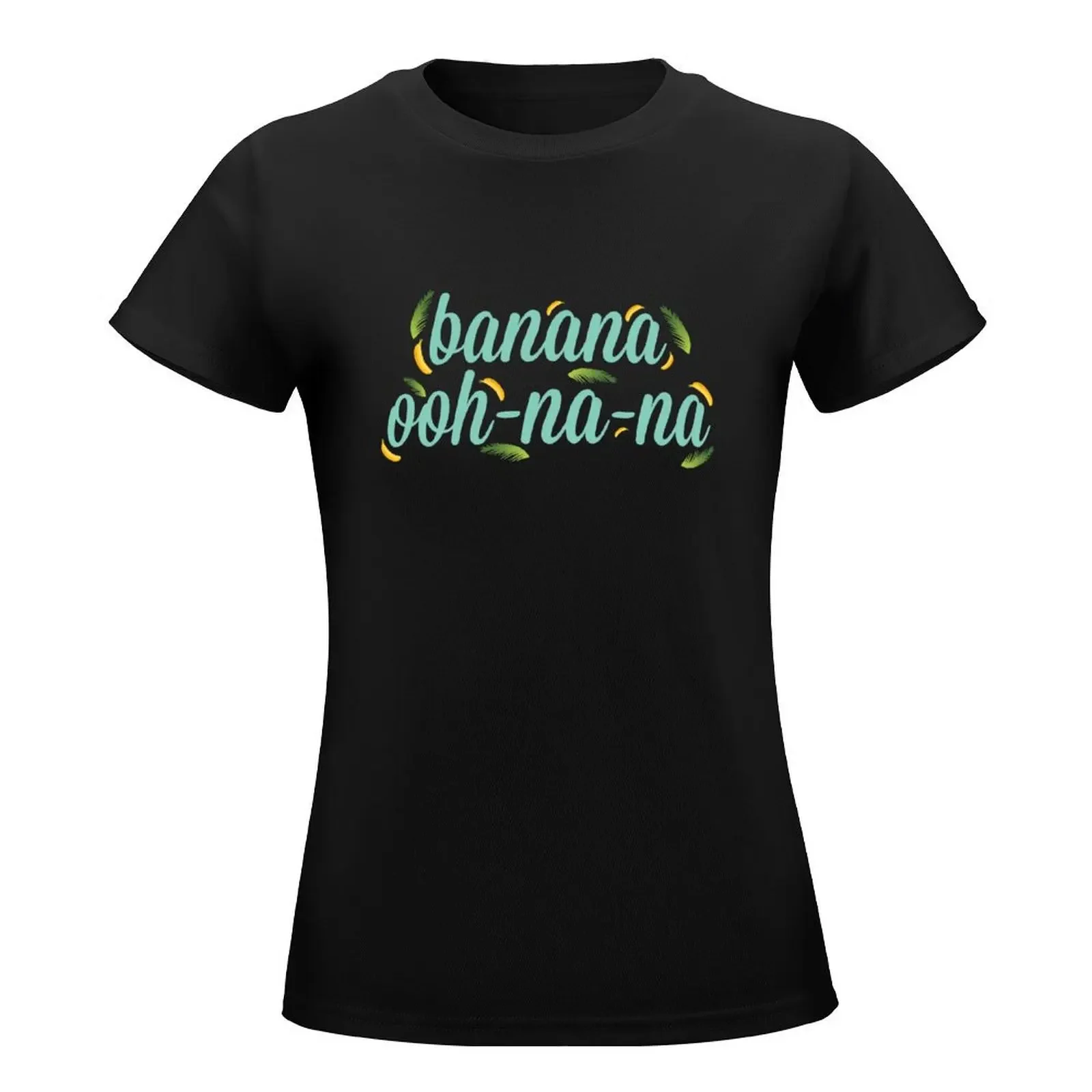 Banana oh na na Ooh-na-na T-Shirt kawaii ubrania koreańska moda plus size topy Odzież damska