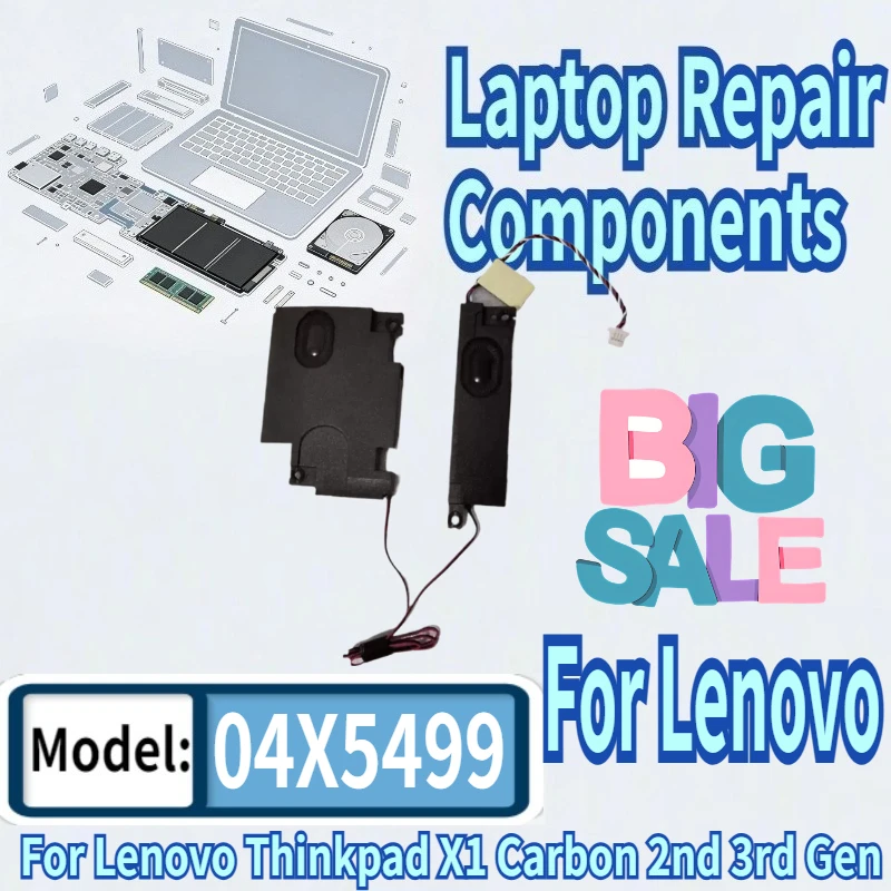 For Lenovo Thinkpad X1 Carbon 2nd 3rd Gen Laptop Built-in Speaker 04X5499 23.40AC6.011 23.40AC6.001