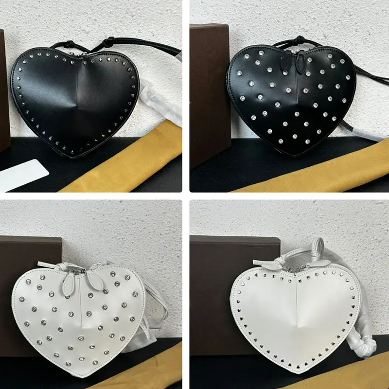 2024 Women\'s Fashion Bag New Women\'s Bag Designer Cute Heart Shaped Diagonal Cross Bag Multi Color Shoulder Bag Wallet