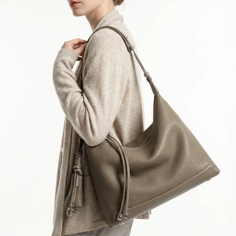 

Leather bag, handbag, shoulder bag, underarm bag, messenger bag, women's large-capacity tote bag, cowhide women's bag.