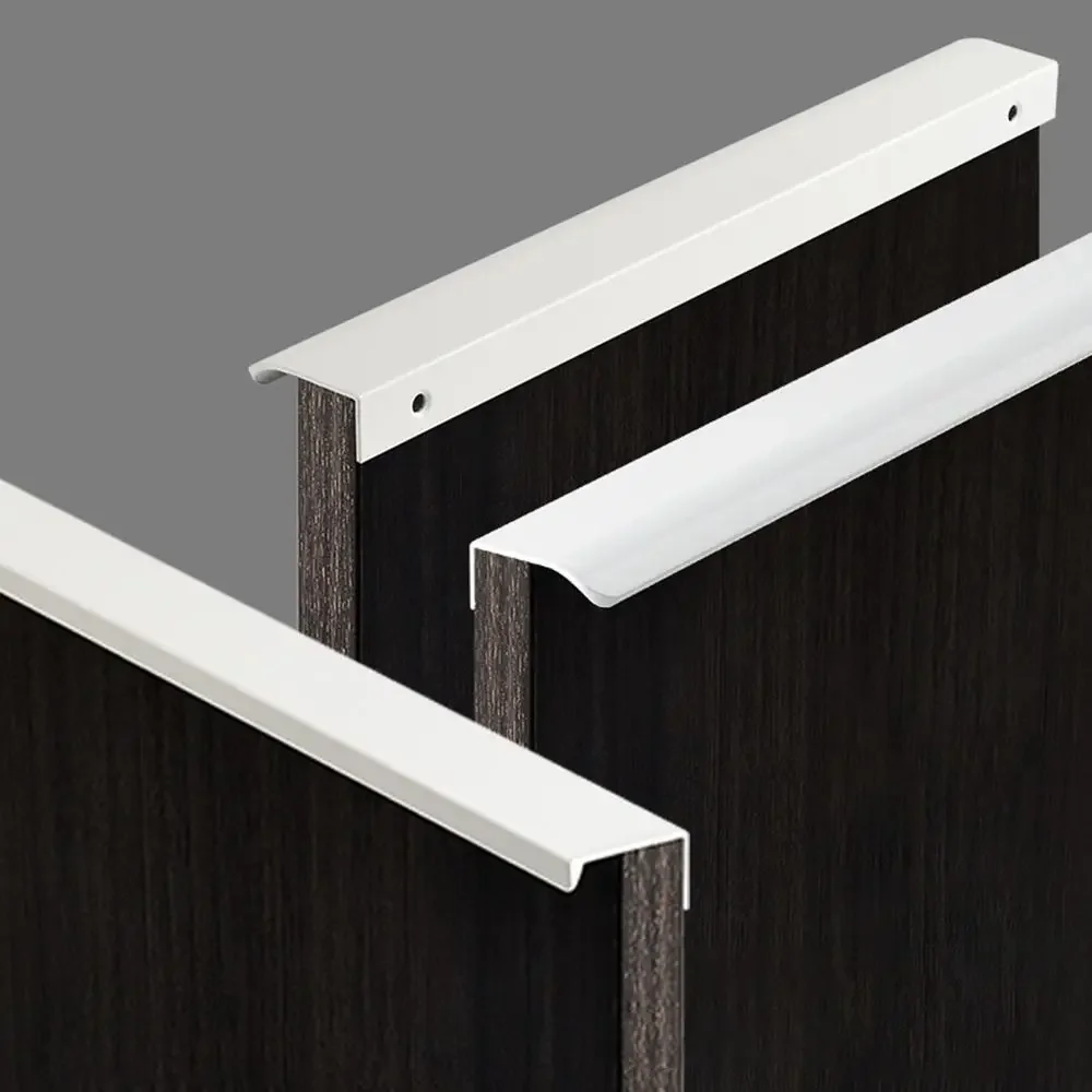 دائم المطبخ خزانة الأثاث الأجهزة مقابض أدراج خزانة تسحب مقابض مخفية سحب طويل #3