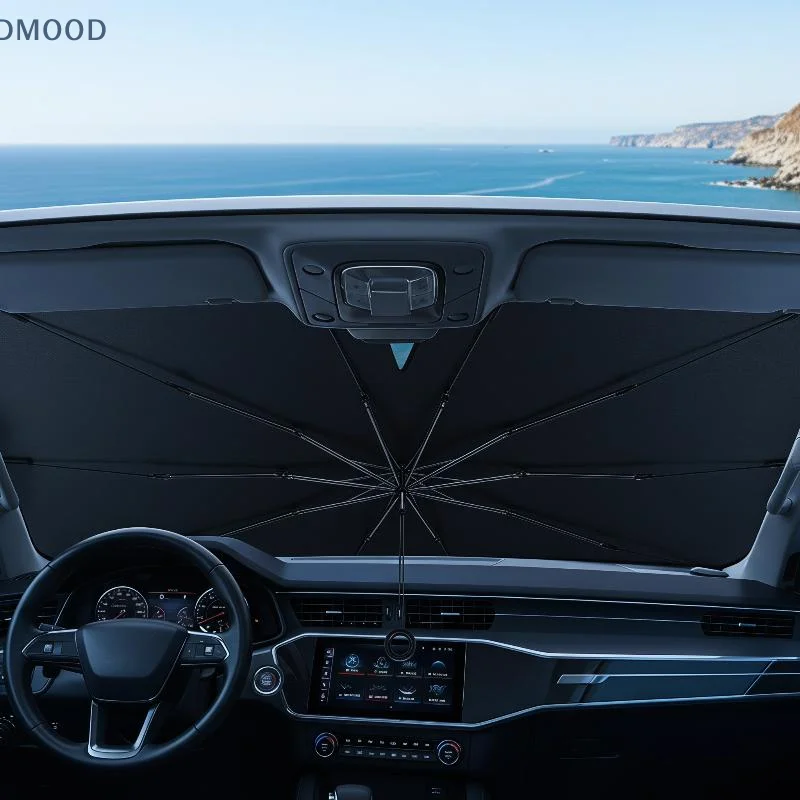 【CR】Multifunctional Car Windshield Sun Umbrella Foldable Heat Insulation UV Protection Portable Sunshade for Car Travel Summer