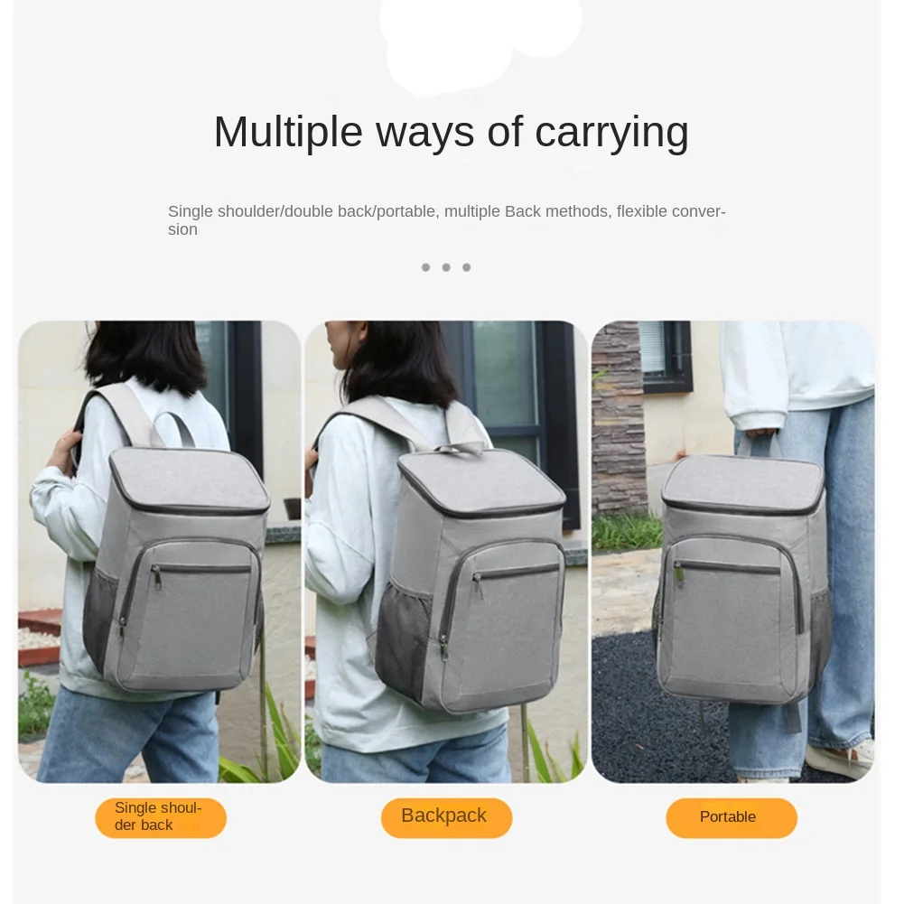 TEXU Backpack Coolers Insulated Leak Proof, Cooler Backpack Insulated Waterproof Thermal Bag ,Portable Lightweight Black