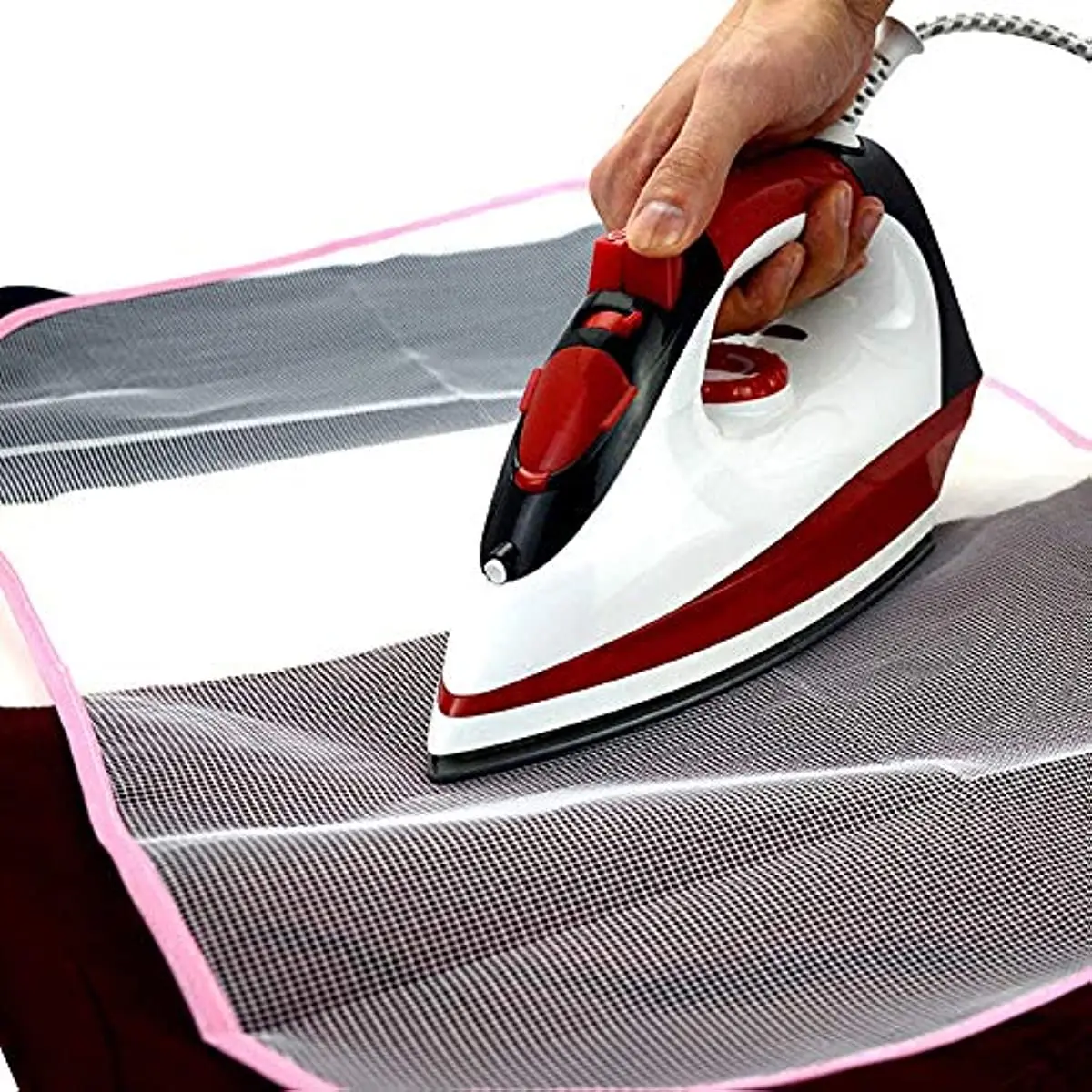 Protective Ironing Scorch Mesh Cloth HighTemperature Ironing Cloth Ironing Pad Pressing Pad Boards Mesh Cloth（Random Color）