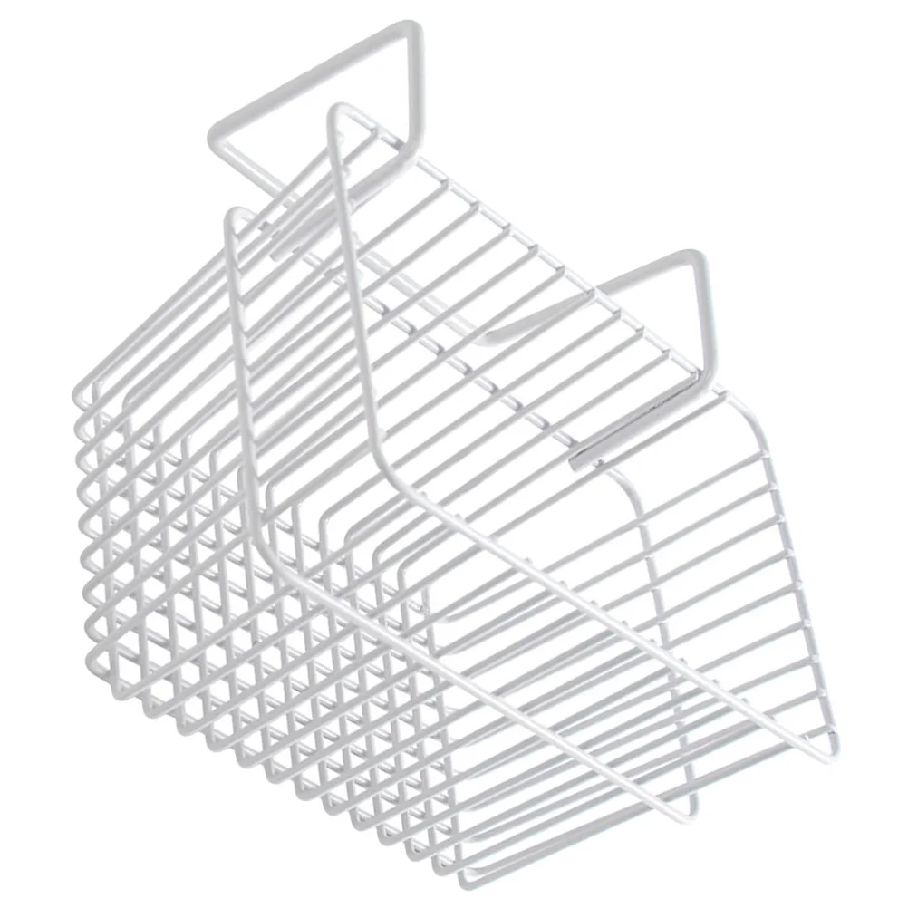 

Metal Mesh Storage Basket Large Capacity Waterproof Non-Punching Wall Hanging Organizer For Kitchen Bathroom Office Iron