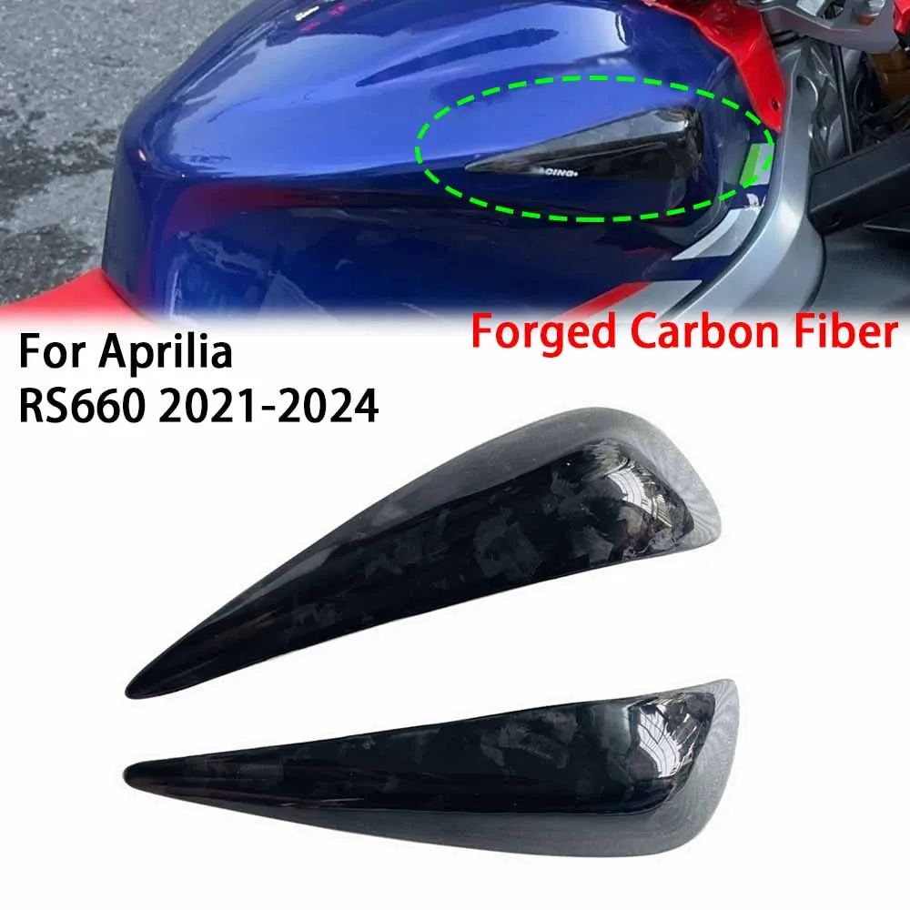 

FOR Aprilia RS660 Forged Carbon Fiber Fuel Tank Protective Cover for Modification Shell Decoration Slide Protector 2021-2023
