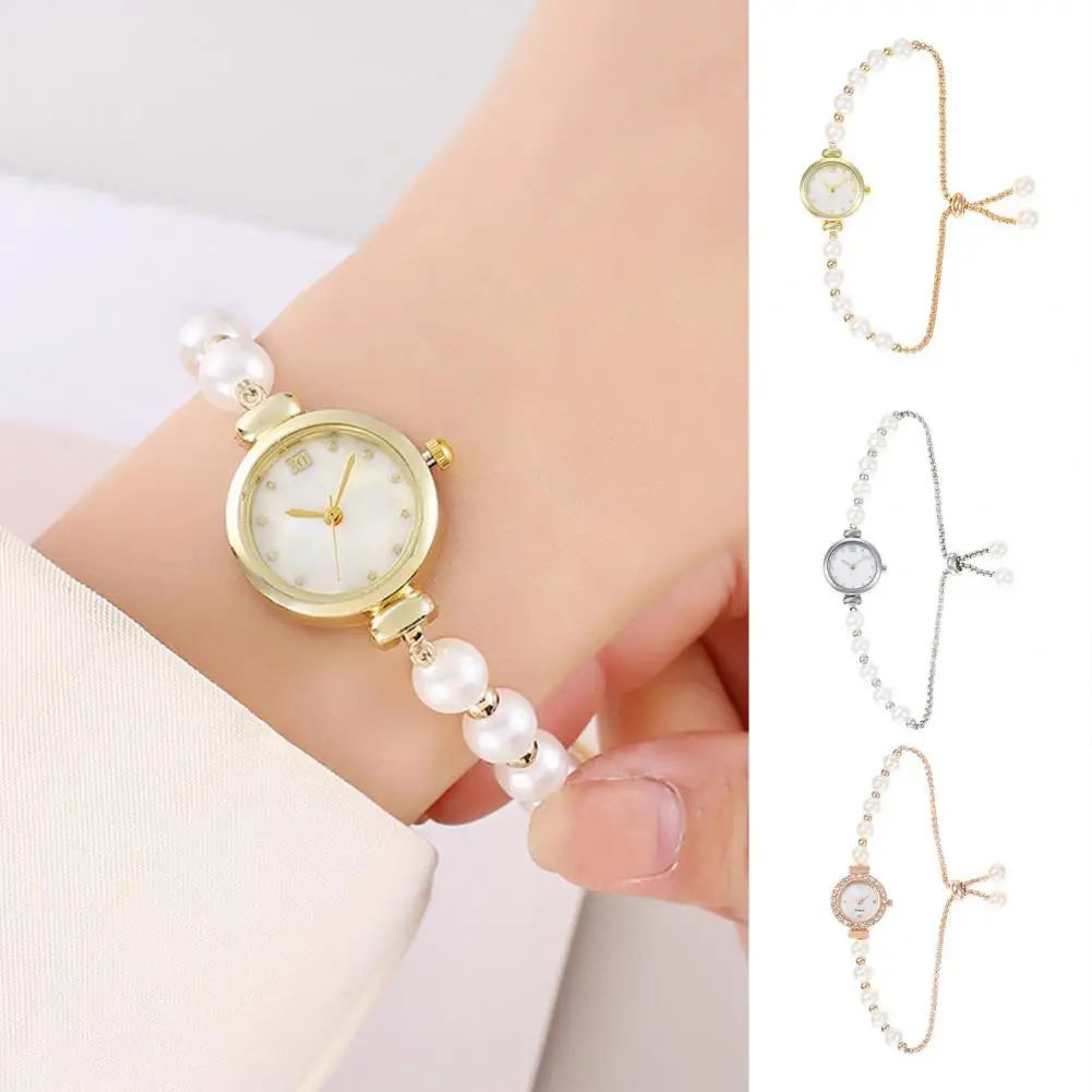 New Fashion Heart-shaped Ribbon-Strap Watch for Women with Adjustable Bracelet ﻿