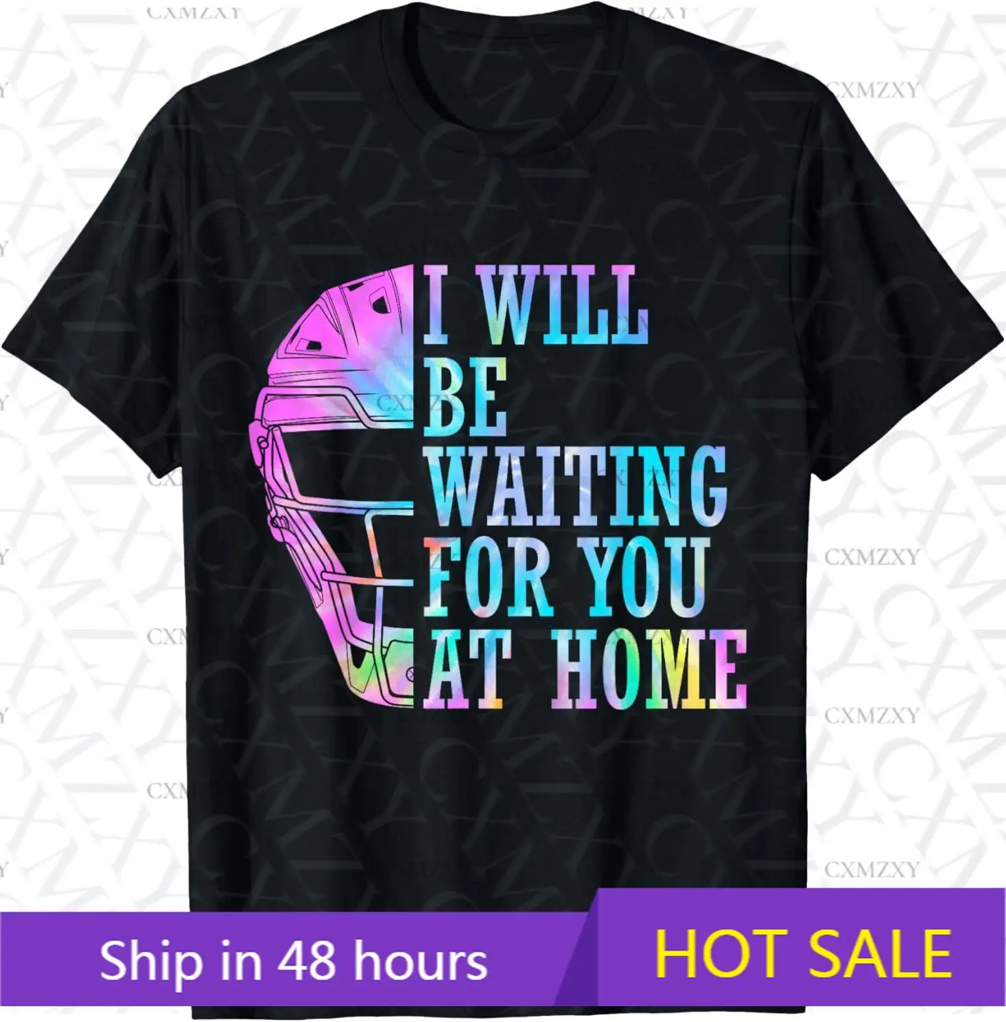 

I Will Be Waiting For You At Home Softball Catcher 100% Cotton T Shirt