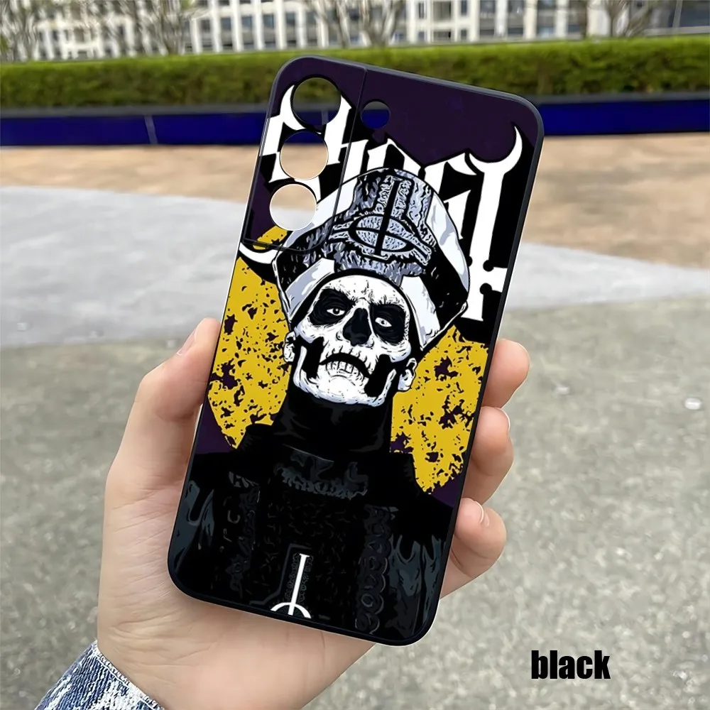 Ghost Papa Emeritus Phone Case For Samsung S 24 23 22 21 20 plus ultra a M 34 54 53 luxury Black shell Cover