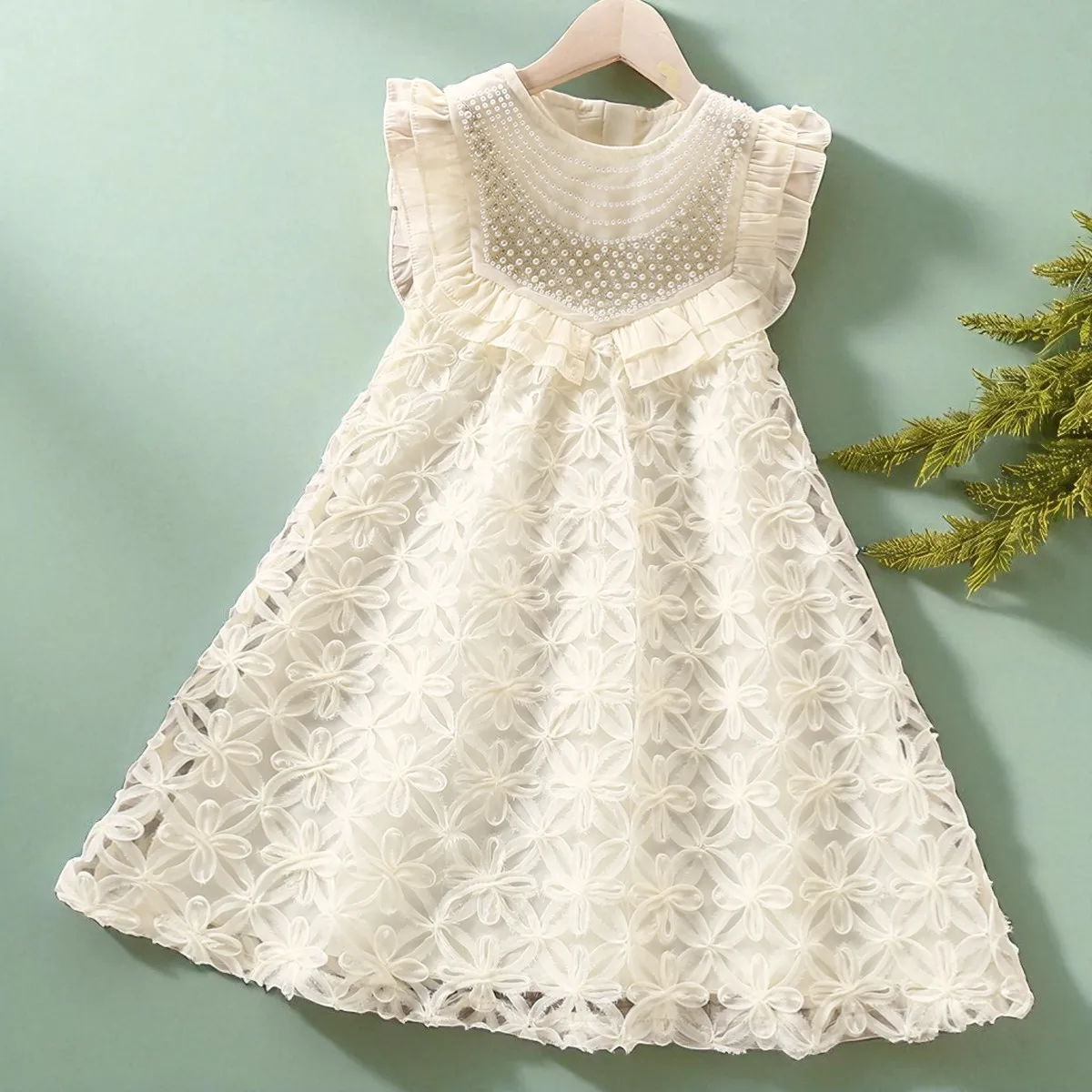 

Детское кружевное платье принцессы для девочек, платья-пачки для выпускного вечера, одежда без рукавов для подростков, летняя свадебная одежда в стиле Лолиты, платья 6, 8, 10, 12 лет