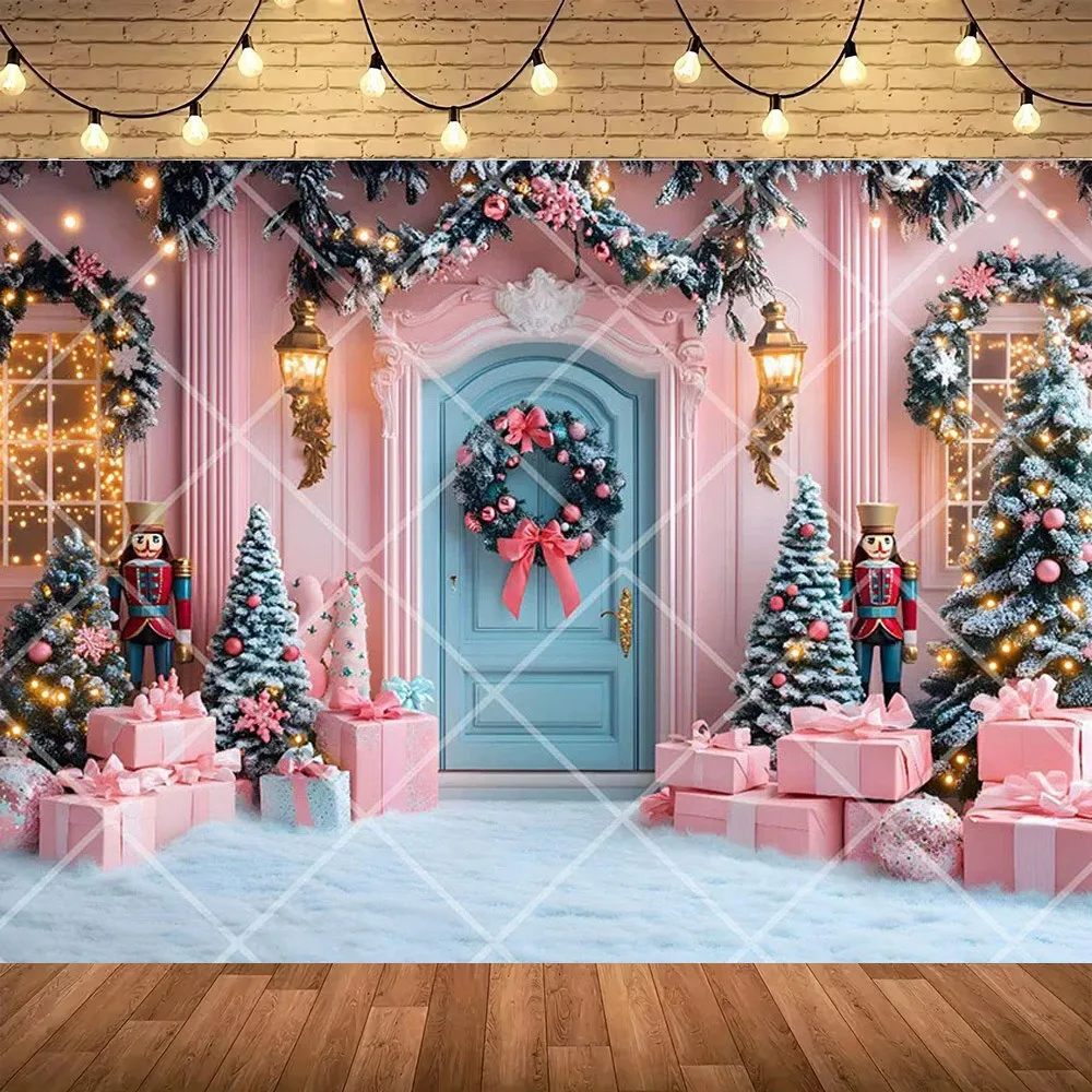 

Winter Christmas Nutcracker Wonderland Photography Background, Christmas Children Home Banner Decoration Photography Background