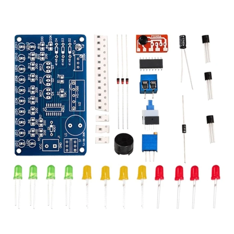 Simple LED Flashing Light DIY with PCB for Soldering Practice Learning Electronics