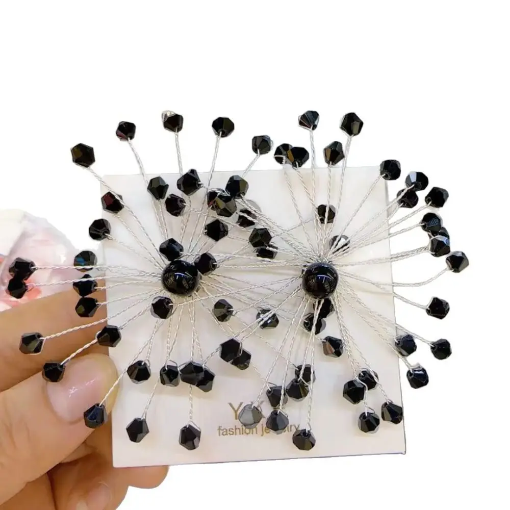 

Bridal Jewelry Snowflake Earrings Women's Accessories Sparkling Exaggerated Ear Studs Beaded Crystal Earrings Special Occasions