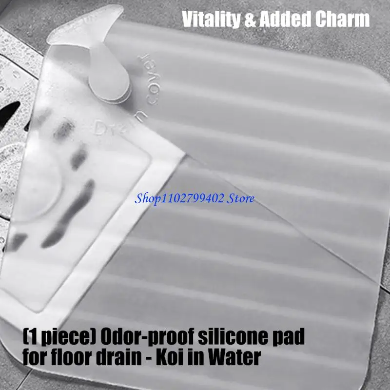 

547F Silicone Drain Cover Basins Stopper Sealing Cap Deodorant Pad for Kitchen Bathroom Sink Bathtub Easy to Install