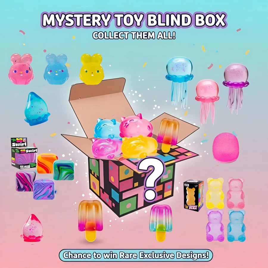 Mystery Blind Box Kawaii Squishy, Slow Rising Fidget Toy, Realistic Food Squeeze Toys, Cute Anxiety Stress Relief Sensory Gift