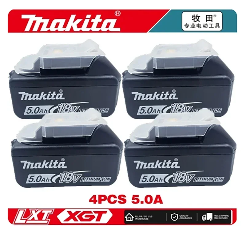 100% Original Makita 18V 6.0Ah Li-ion Battery Makita Charger DC18RF BL1840 BL1830 BL1430BL1440 DC18RC Charging Tool LXT400