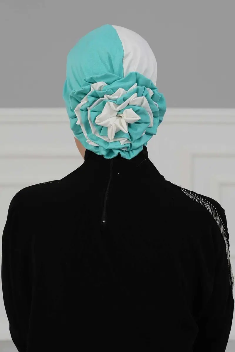 Doble color rosa hueso Turquesa