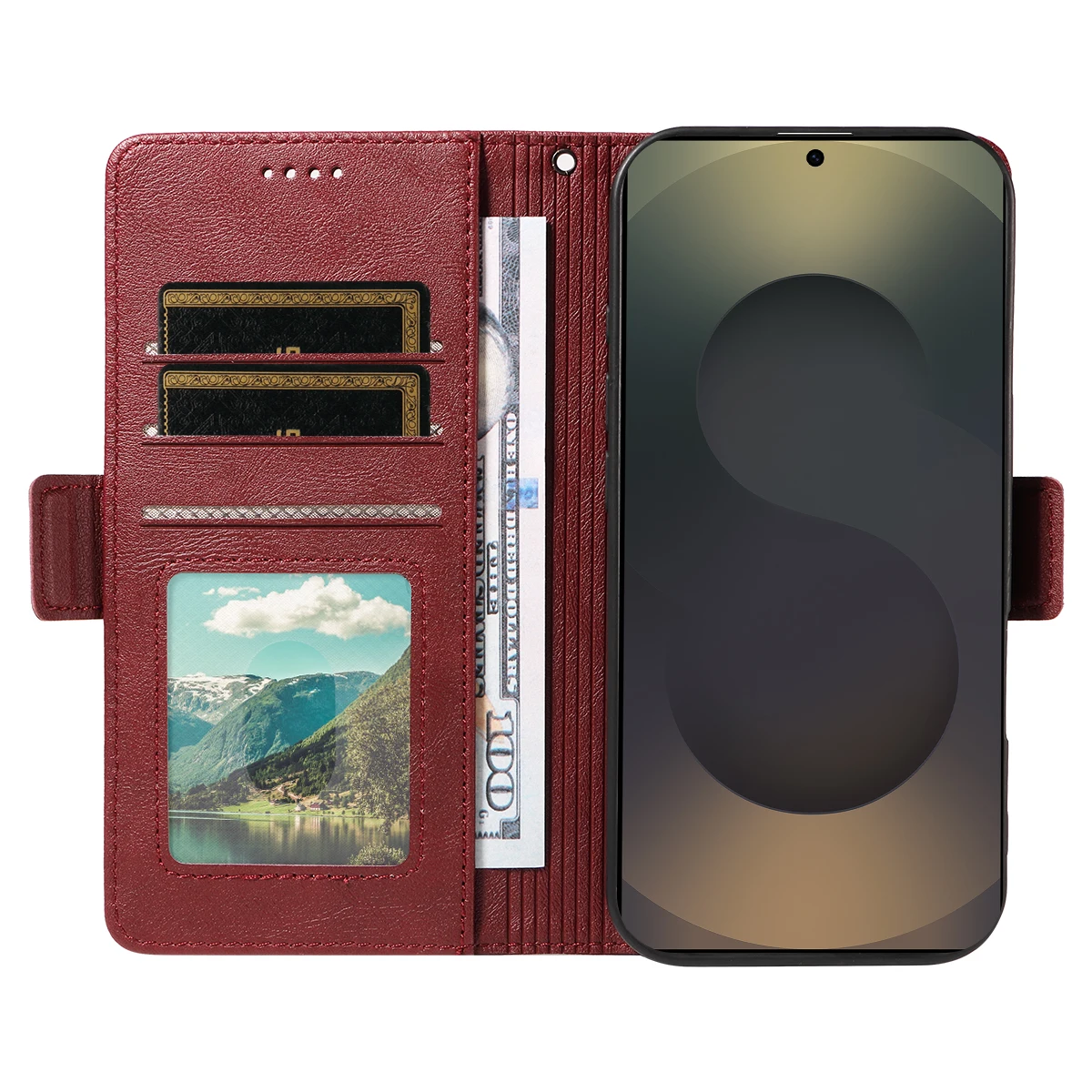 

Suitable For Samsung Phone Case S25 S24 S24 Plus S25plus S25 ULTRA Phone Case With Built-in Card Slot Anti-theft Brush