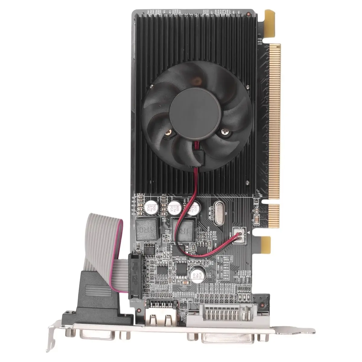 Friendly!HD7450 Graphics Card 64Bit 2GB GDDR3 PCI-E 2.0 X16 -Compatible VGA DVI-I Video Card for Radeon HD 7450 2G 64 Bit