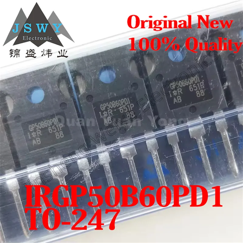 (5/50 Pieces) IRGP50B60PD1 GP50B60PD1 TO-247 N-channel NPT Single IGBT 600V 75A 100% New Original Stock Chipset
