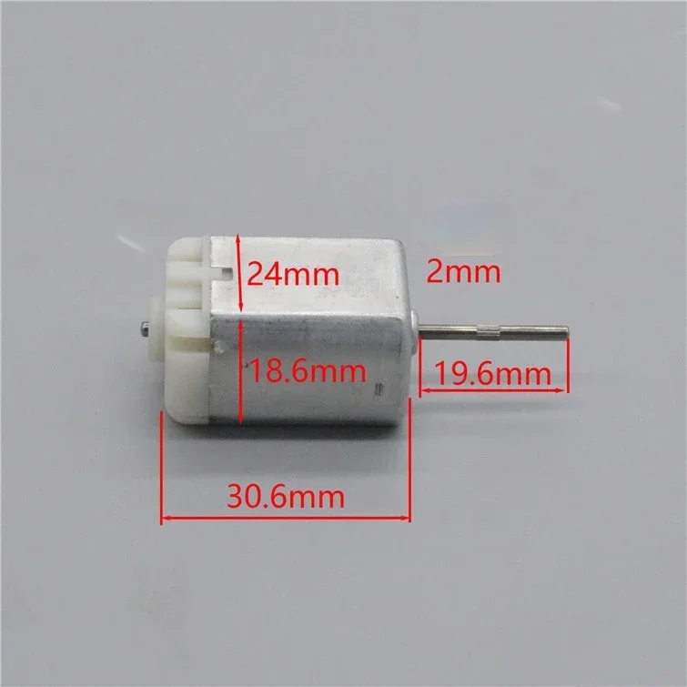 

1pcs DC motor Micro Long Shaft Carbon Brush FC280 High Torque Permanent Magnet Engine Motor Car Lock Block Model DC 12V 9800 Rpm
